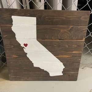 Wooden Wall San Francisco Heart Wall Decor